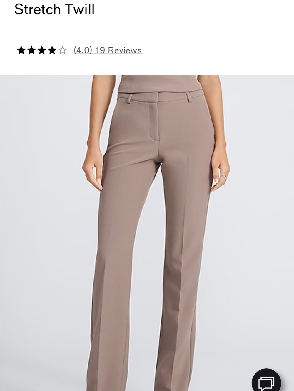 Stretch Twill Women's Dress Pants in Taupe